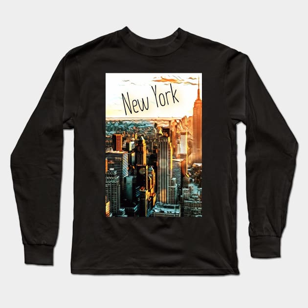 New York city Long Sleeve T-Shirt by d1a2n3i4l5